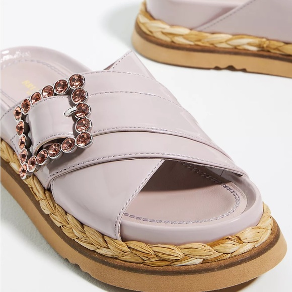 Anthropologie Bruno Premi Cross-Strap Jeweled Platform Sandals - Picture 3 of 12